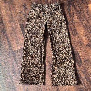 GAP Leopard Print High Rise Pants